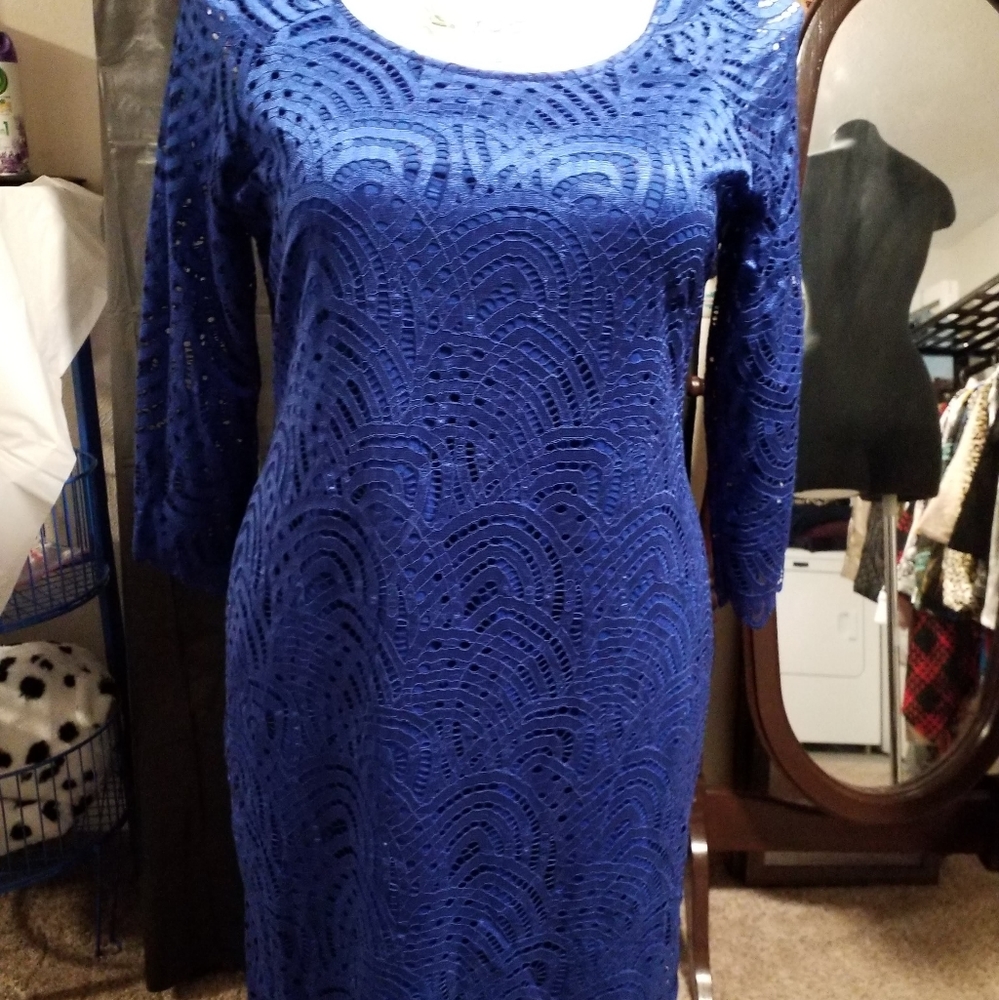 Royal Blue lace Dress